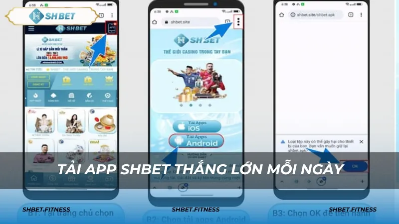 Điều kiện để tải ứng dụng SHBET thành công